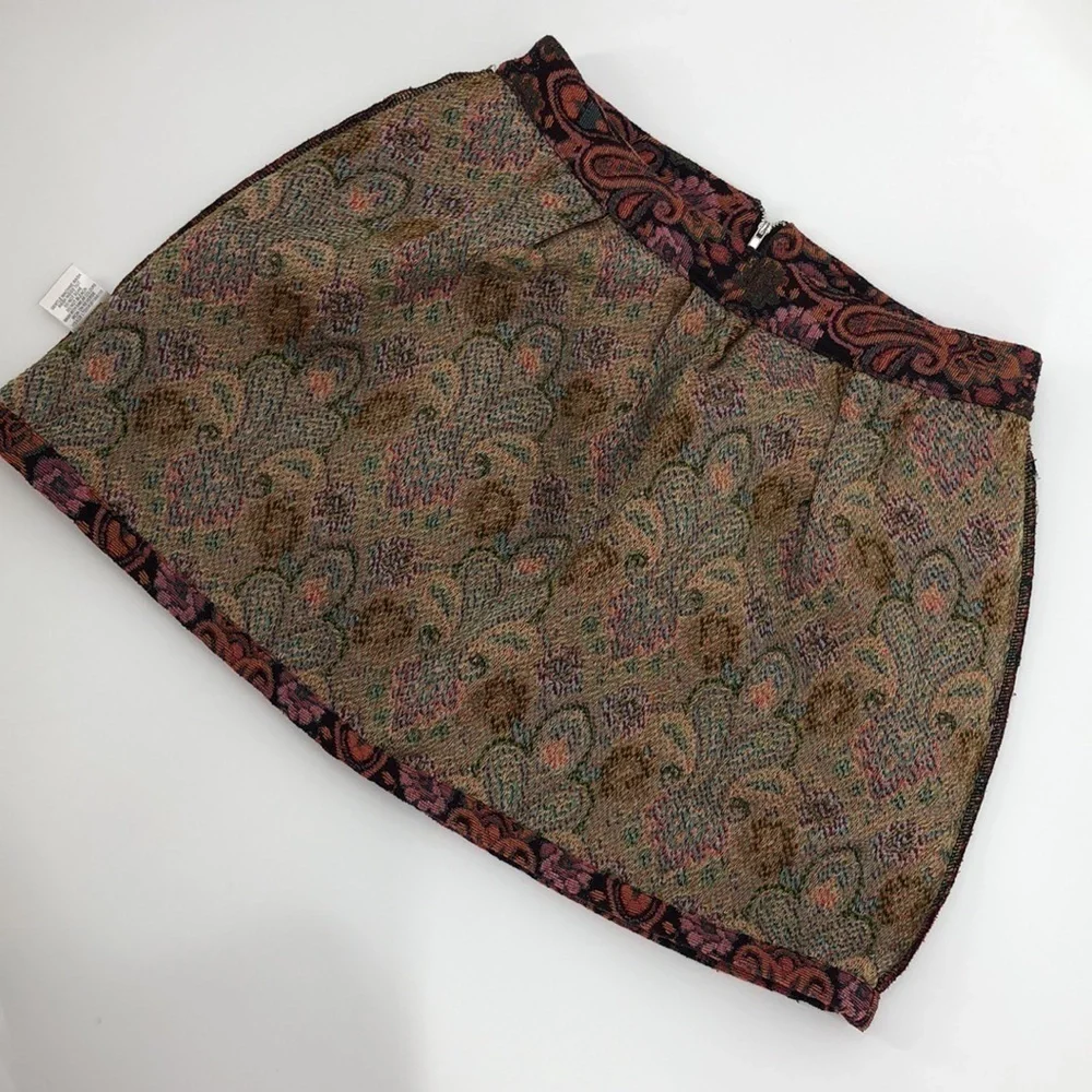 Fashion Union Brocade Tapestry Mini Skirt Size 8 or Medium